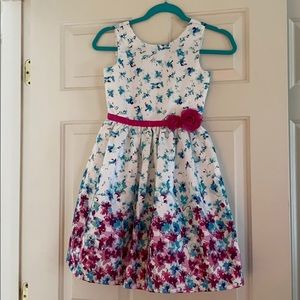 Girls floral party dress